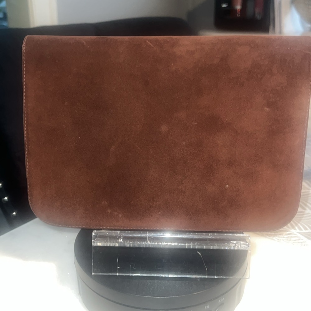 GUCCI SUEDE AND LOGO CANVAS CLUTCH VINTAGE AUTHENTIC - Picture 3 of 8